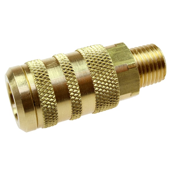 1/4" 6-Point Industrial Coupler 1/8" MPT